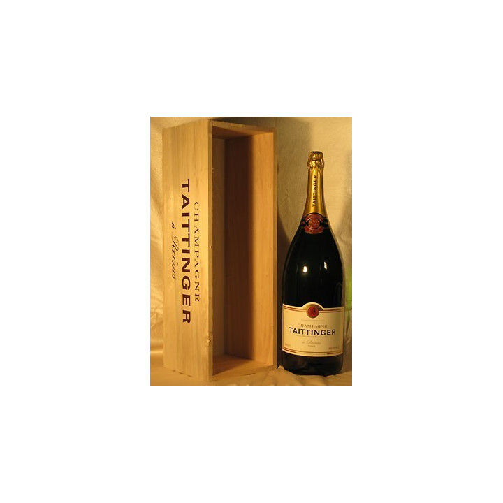 CHAMPAGNE BRUT BLANC Salmanazar en caisse bois