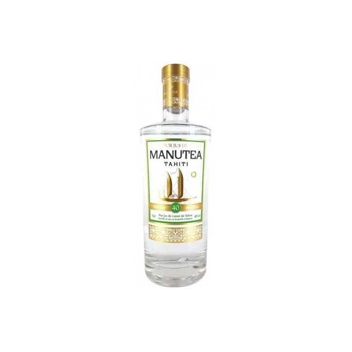 RHUM BLANC TAHITI MANUTEA PUR JUS DE CANNE 70cl