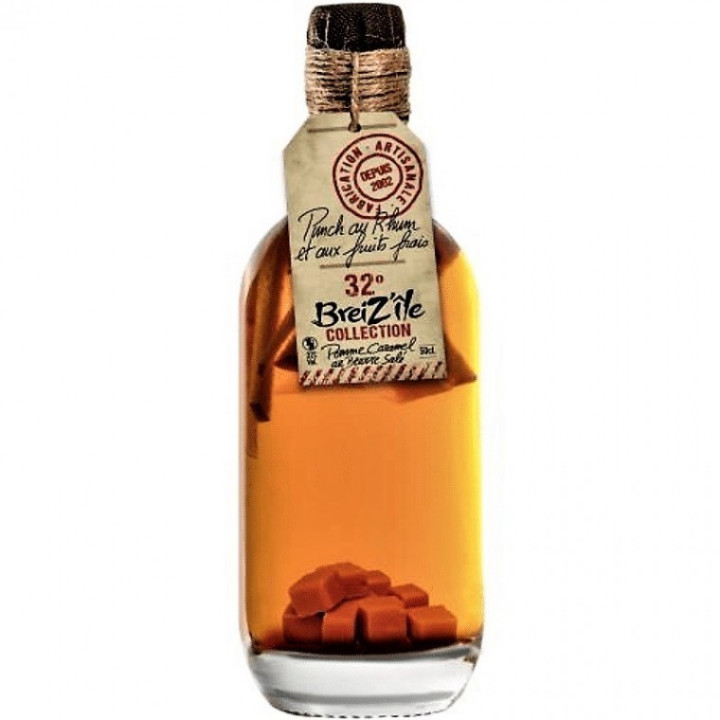 BREIZ'ILE PUNCHS AU RHUM POMME CARAMEL BEURRE SALE 50cl