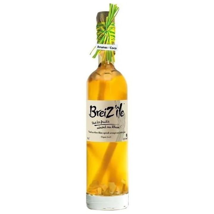 BREIZ'ILE PUNCHS AU RHUM Ananas/Coco 70cl