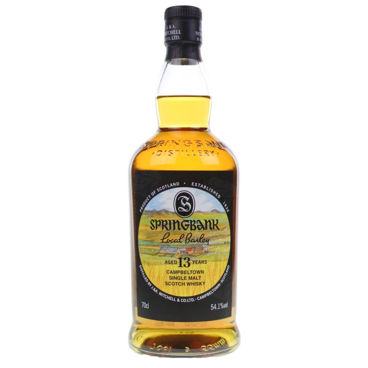 WHISKY LOCAL BARLEY SPRINGBANK DISTILLER 13 ANS, 70cl