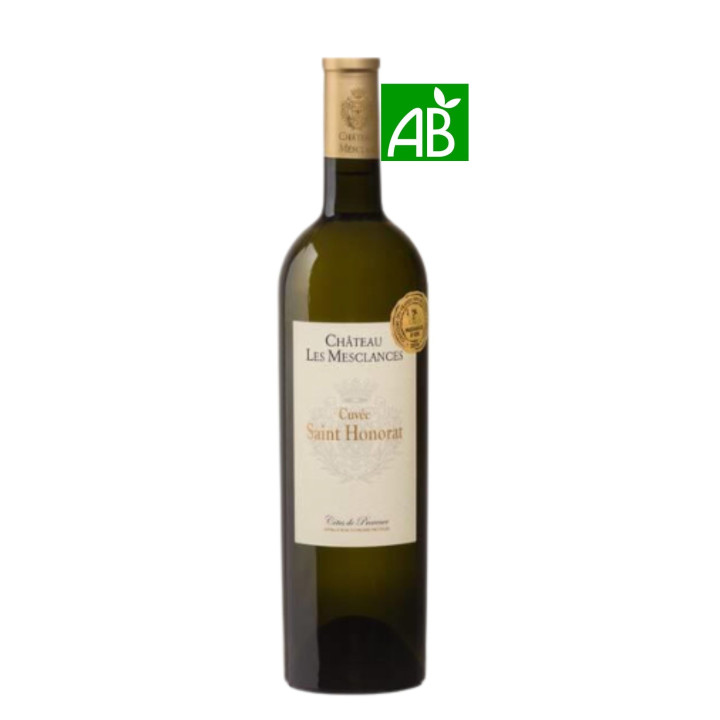 CHATEAU MESCLANCES COTES DE PROVENCE SAINT HONORAT BLANC 2022, 75cl