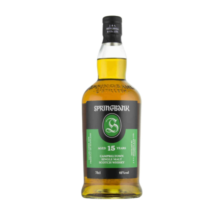 DISTILLER SPRINGBANK WHISKY TOURBE SINGLE MALT 15 ANS, 70cl