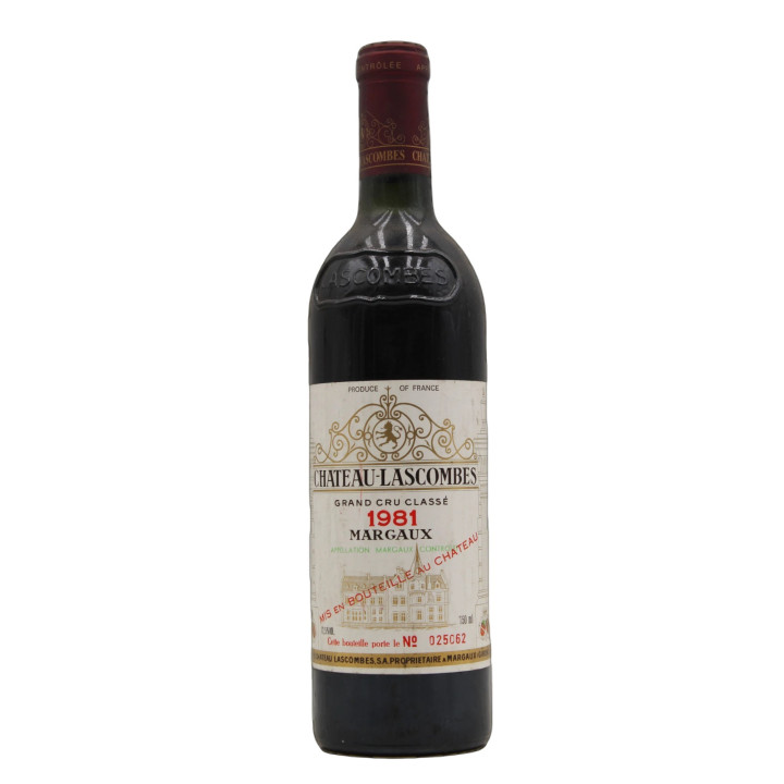 MARGAUX 2è GRAND CRU CLASSÉ 1981 CHATEAU LASCOMBES 75cl BORDEAUX