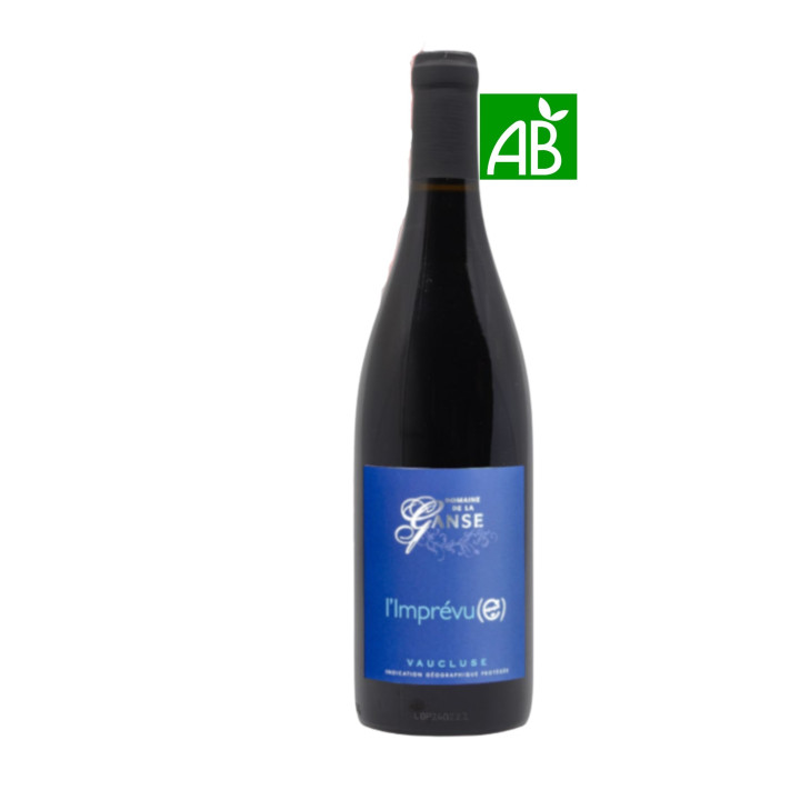 DOMAINE DE GANSE L'IMPREVU VAUCLUSE IGP 2023, 75cl