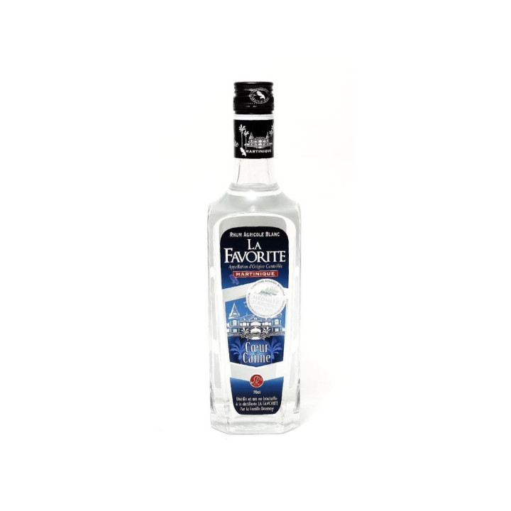 RHUM AGRICOLE BLANC LA FAVORITE COEUR DE CANNE MARTINIQUE 70cl 50%